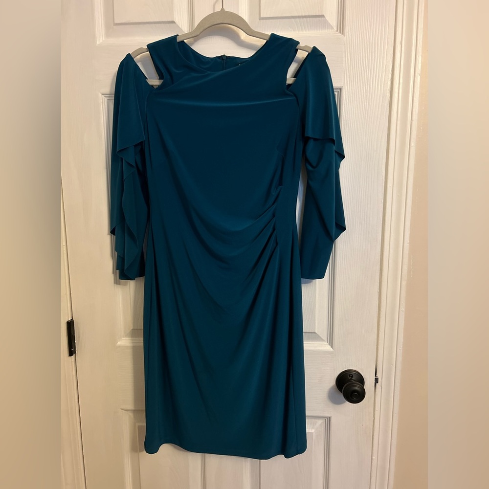 Ralph Lauren off shoulder dress perfect for the holidays!